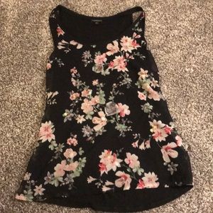 Beautiful sequin and flowered pattern tank